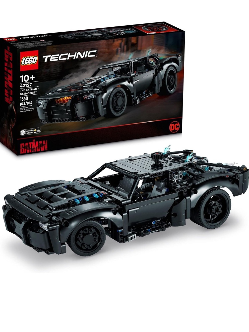 LEGO Technic The Batman – Batmobile 42127 Model Car Building Toy, 2022 Movie Set